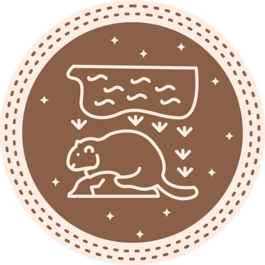 Kunduz simgesi vektör çizimi tasarımı