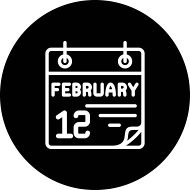 12 Şubat Dinamik Modern Yaratıcı Vektör Varlığı