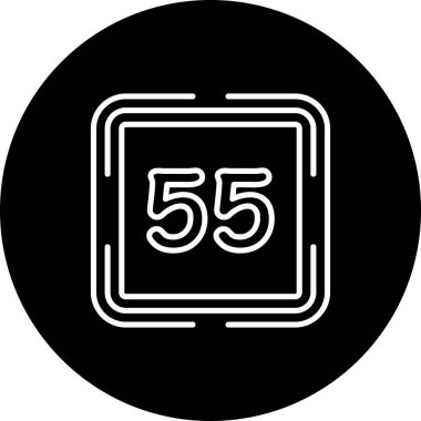 55 Web simgesi vektör illüstrasyonu