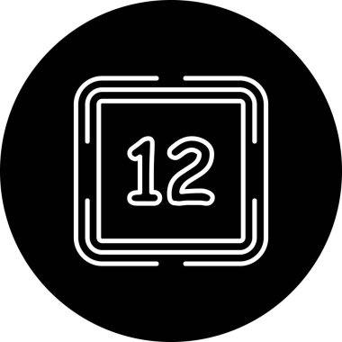 12 Web simgesi vektör illüstrasyonu