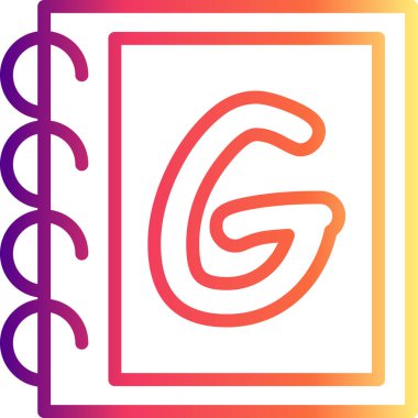 Büyük harf G Rafted Zarif Vektör Sanat Nesnesi