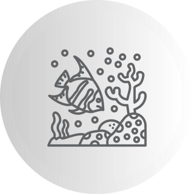 Melek Balık web simgesi vektör illüstrasyonu