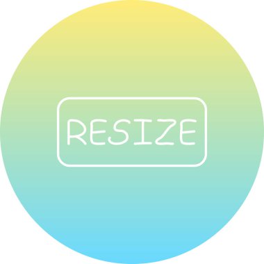 Web simgesi vektör resimlemesini yeniden boyutlandır