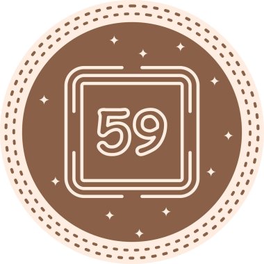 59 Web simgesi vektör illüstrasyonu