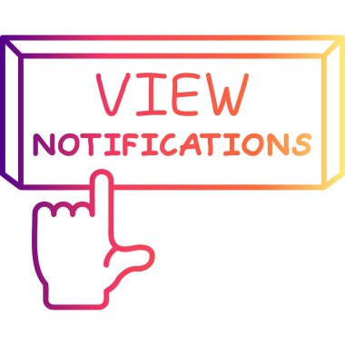 Bildirimleri Görüntüle Simge Tasarımı