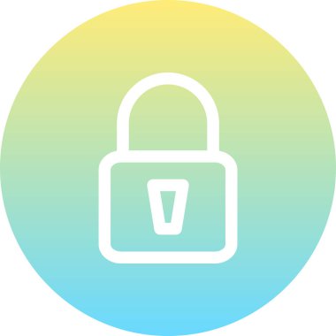 kilit web simge vektör çizim