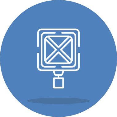 Yol Kapalı Ağ ikonu vektör illüstrasyonu