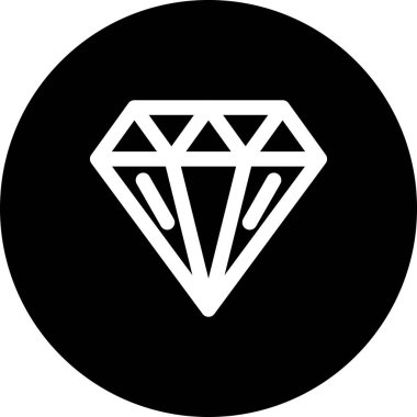 Çember arkaplanı içindeki elmas çizgisi.