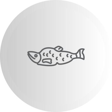 Somon simgesi vektör çizimi