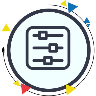 Web simgesi vektör illüstrasyonunu denetler