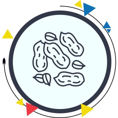 Peanut Zarif Modern Yaratıcı Sanat Sembolü