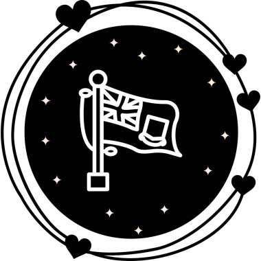 İngiliz Virjin Adaları 'nın ulusal bayrağı, simge tasarım elementi