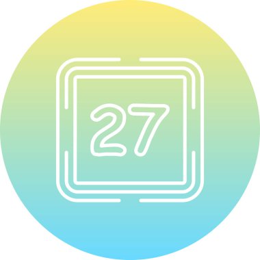 27 Web simgesi vektör illüstrasyonu