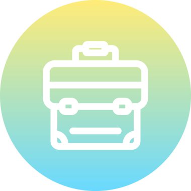 Evrak Çantası'nı web simge vektör çizim