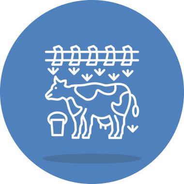 Cow web icon vector illustration