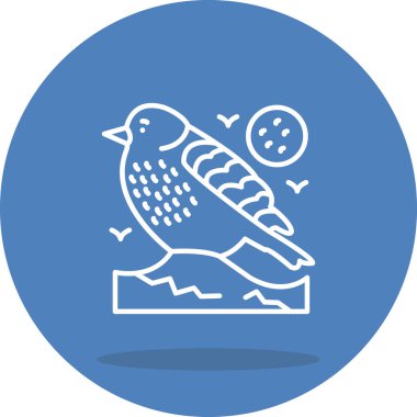 Avrupa Sığırcık ikonu vektör illüstrasyon tasarımı