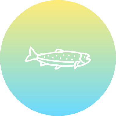 Somon simgesi vektör çizimi