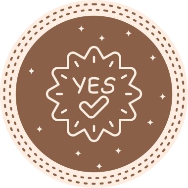 Konuşma balonu çizgisi simgesi, metin basit illüstrasyonlu web etiketi