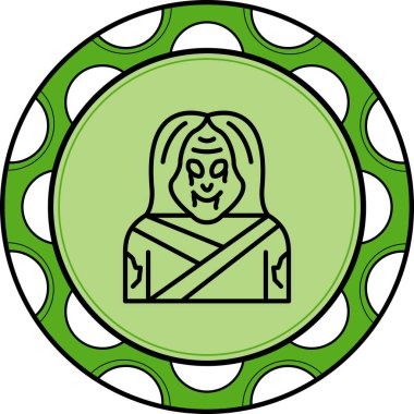 Hayalet web simgesinin vektör modern illüstrasyonu