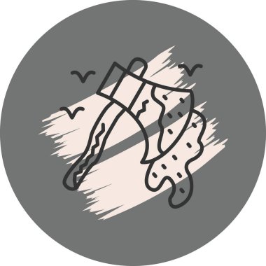 Balta simgesi, vektör illüstrasyonu basit tasarım