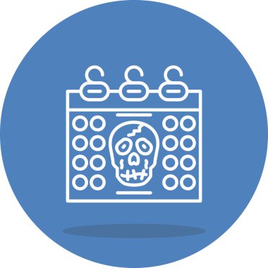 Gelişmiş İşlevsel Web Arayüzü Sembolü Takvimi