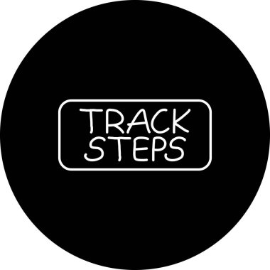 İz Adımları Web simgesi vektör çizimi