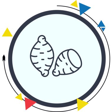 Tatlı Patates Modern Dengeli Marka Vektörü Sembolü