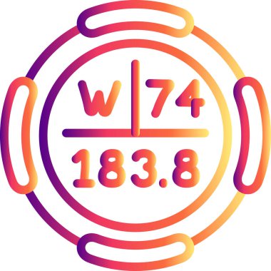 Tungsten sembolü, periyodik tablonun kimyasal elementi, vektör simgesi