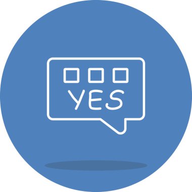 Sohbet Simgesi vektör çizimi tasarımı