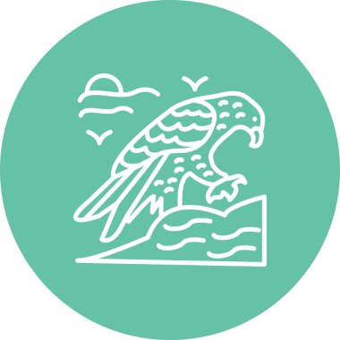 Altın Kartal yaratıcı ikon vektör çizimi tasarımı