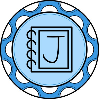 Capital Letter J Unique Abstract Branding Graphic Shape