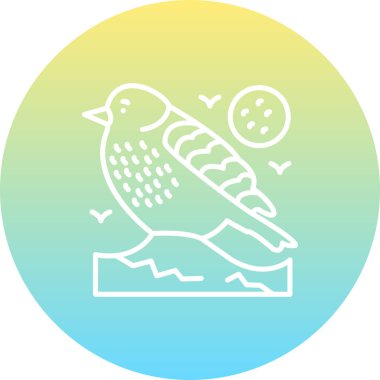 Avrupa Sığırcık ikonu vektör illüstrasyon tasarımı