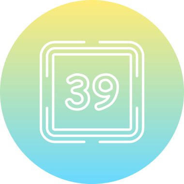 39 Web simgesi vektör illüstrasyonu