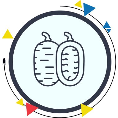 Spagetti Kabağı Zarif Çağdaş Dijital Grafik Özelliği