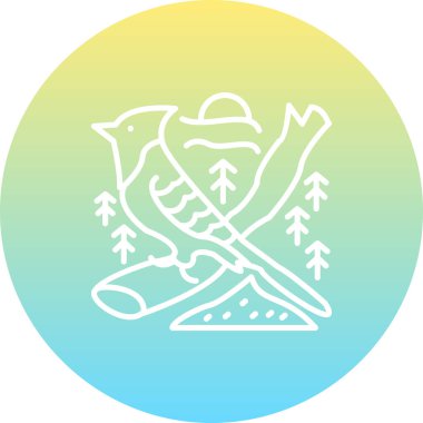 Mavi Jay simge vektör çizimi tasarımı