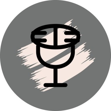 mikrofon web simge vektör çizim