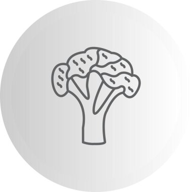 Brokoli web simgesi vektör çizimi