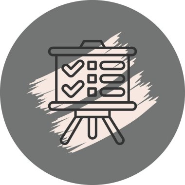 sunum web simgesi vektör illüstrasyonu