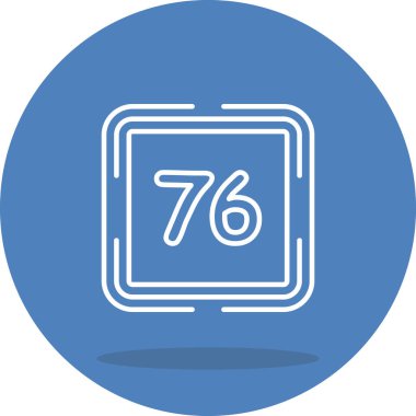 Yetmiş Web simgesi vektör illüstrasyonu