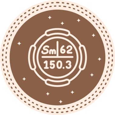 Samaryum web simgesi vektör çizimi