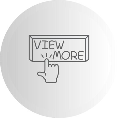 Daha fazla web simgesi vektör illüstrasyonunu göster