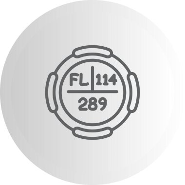 Flerovium sembolü, periyodik tablonun kimyasal elementi, vektör simgesi