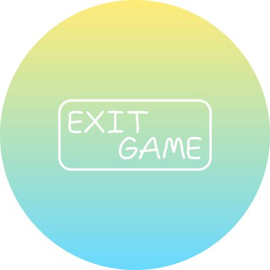 Oyun web simgesi vektör çiziminden çık