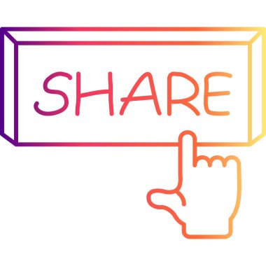 Web simge vektör çizim paylaşmak