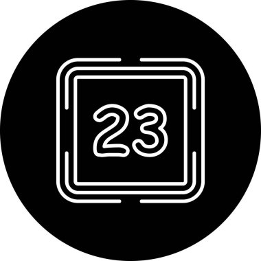 23 Web simgesi vektör illüstrasyonu