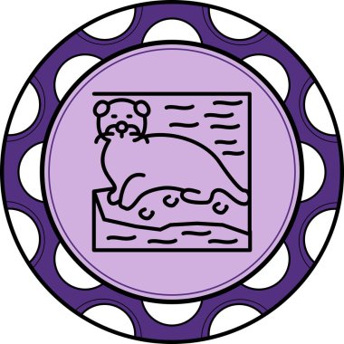 Susamuru simgesi vektör çizimi