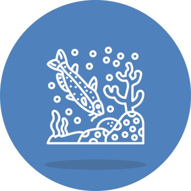 Catfish web simgesi vektör illüstrasyonu