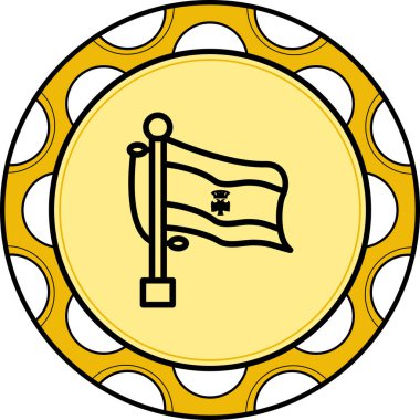 Sırbistan bayrağı ve vektör simgesi sallanıyor