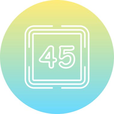 Kırk beş web simgesi vektör illüstrasyonu