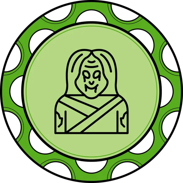 Hayalet web simgesinin vektör modern illüstrasyonu